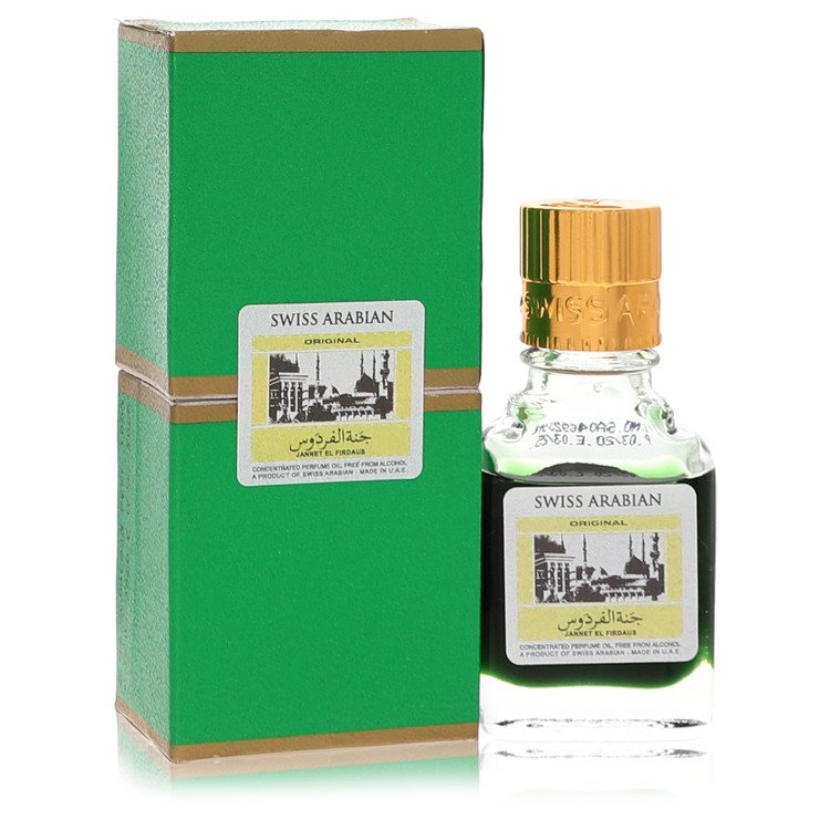 Jannet El Firdaus Concentrated Perfume Oil Free From Alcohol (Unisex Green Attar) by Swiss Arabian