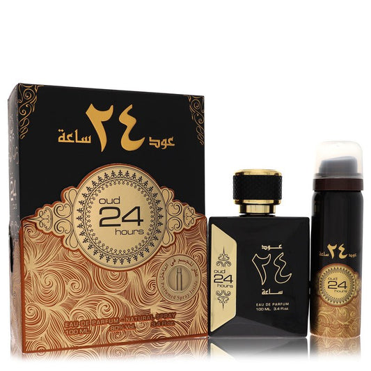 Ard Al Zaafaran Oud 24 Hours Eau de Parfum + 1.7oz Perfumed Spray (Unisex) by Al Zaafaran