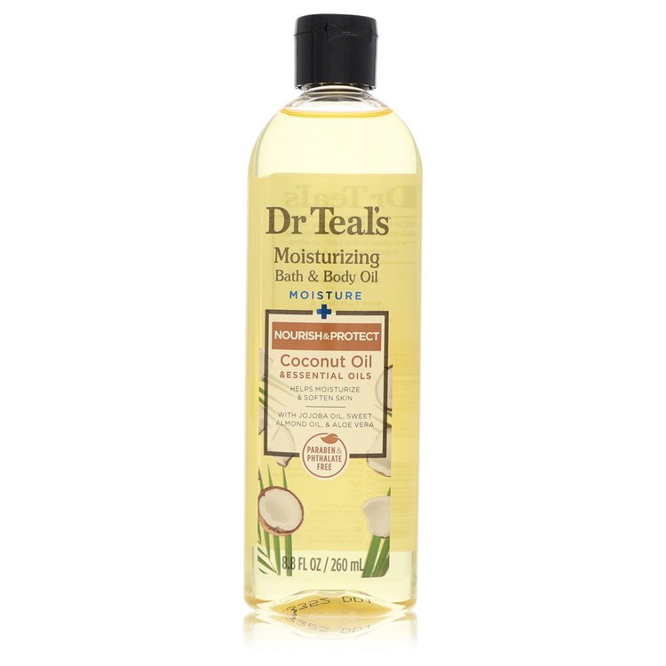 Dr Teal's Moisturizing Bath & Body Oil Nourishing Coconut Oil with Essensial Oils, Jojoba Oil, Sweet Almond Oil and Cocoa Butter by Dr Teal's