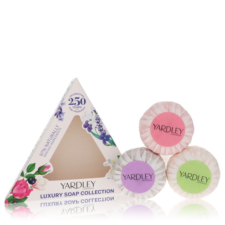 Yardley London Soaps English Rose + English Lavender + Lily Of The Valley Luxury Soaps by Yardley London