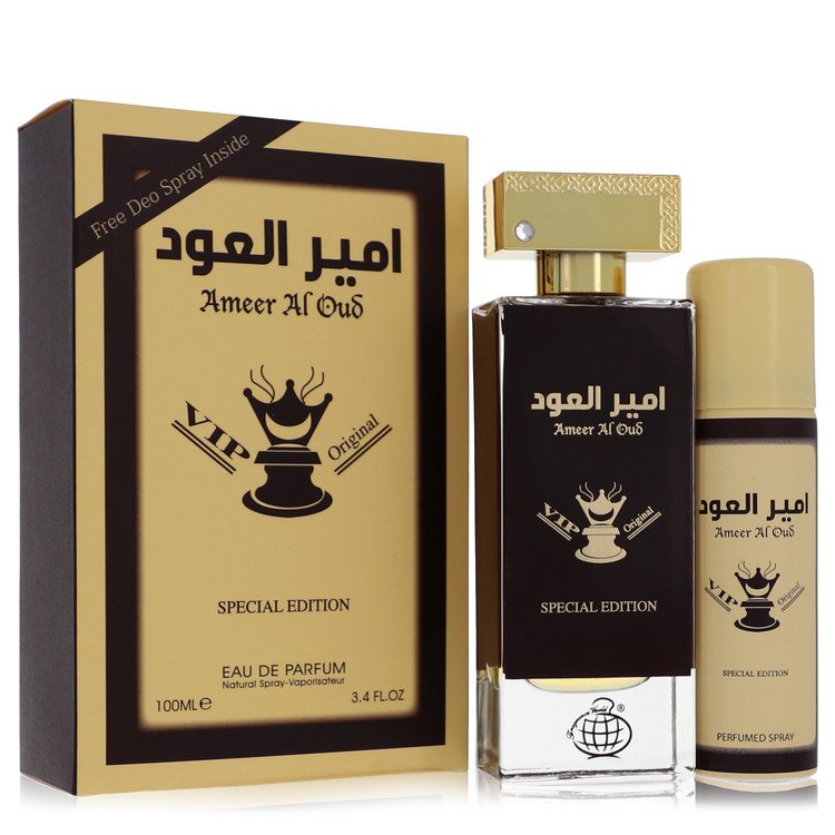 Ameer Al Oud Vip Original Special Edition 3.4 oz Eau de Parfum + 1.7 oz Deodorant Spray by Fragrance World