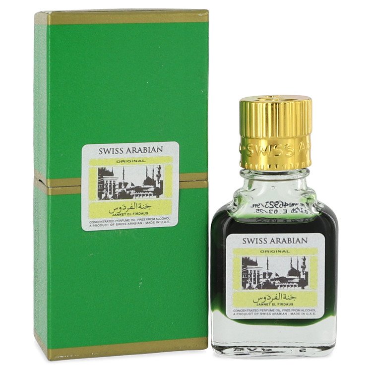 Jannet El Firdaus Concentrated Perfume Oil Free From Alcohol (Unisex Green Attar) by Swiss Arabian