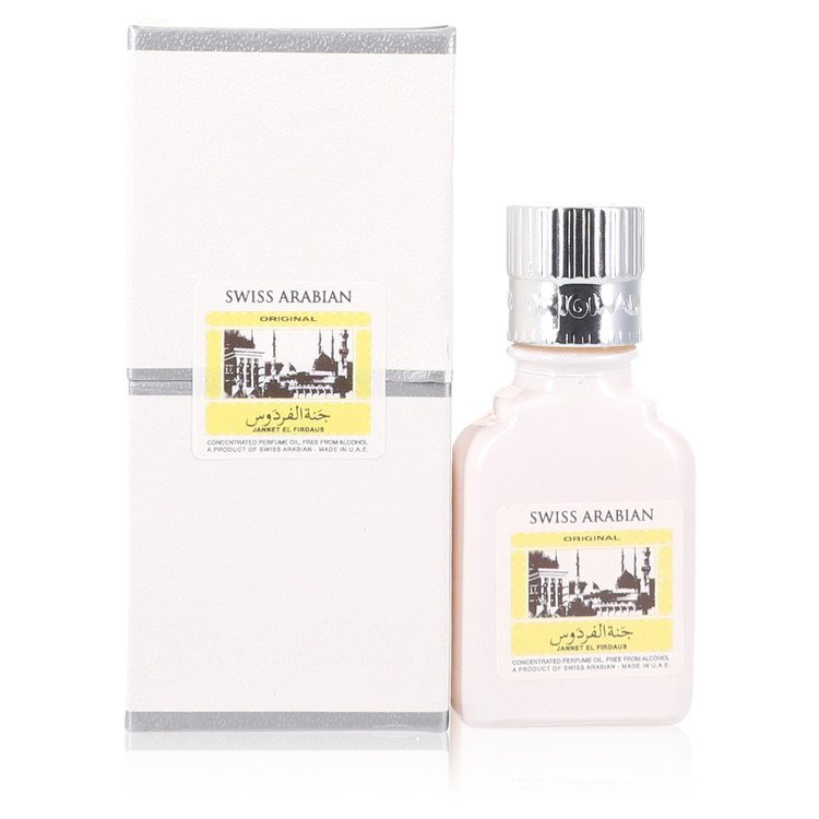 Huile de parfum concentrée Jannet El Firdaus sans alcool (Attar blanc unisexe) par Swiss Arabian