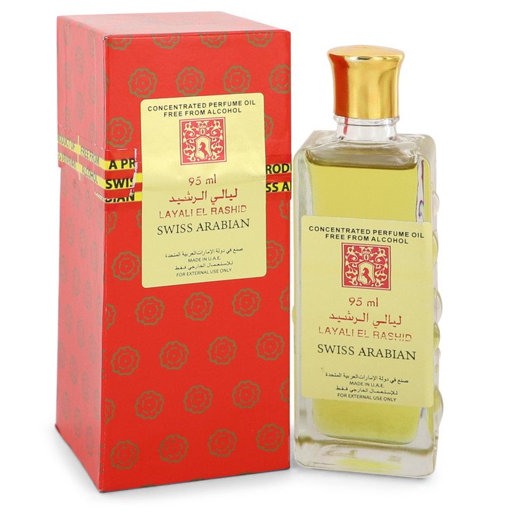 Huile de parfum concentrée sans alcool Layali El Rashid (unisexe) par Swiss Arabian