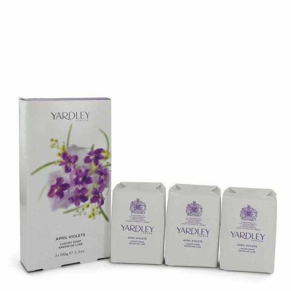 April Violets 3 x 3.5 oz Soap by Yardley London | Fragrance365