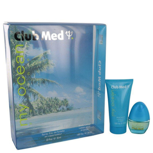 Coty Gift Sets .33 oz. Mini EDT Spray + 1.85 oz. Body Lotion Club Med My Ocean, Gift Set by Coty